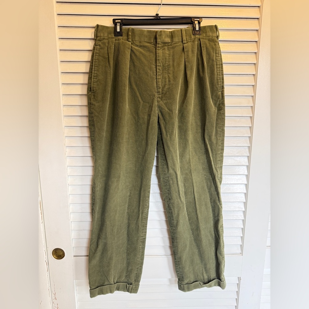Designer!! Men's Olive Corduroy Pants 34x30